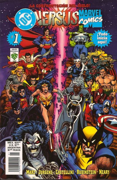 Cover for DC versus Marvel / Marvel versus DC (Grupo Editorial Vid, 1997 series) #1