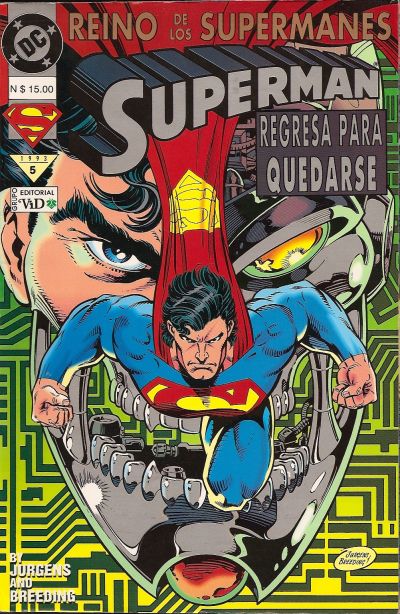 Cover for Superman: Reino De Los Supermanes (Grupo Editorial Vid, 1993 series) #5