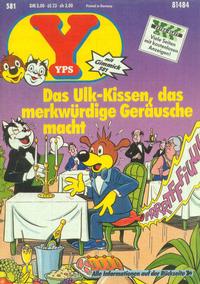 Cover Thumbnail for Yps (Gruner + Jahr, 1975 series) #581