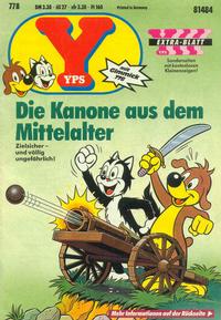 Cover Thumbnail for Yps (Gruner + Jahr, 1975 series) #778