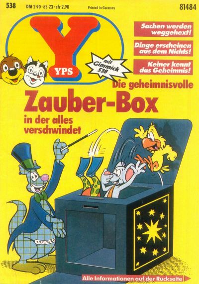 Cover for Yps (Gruner + Jahr, 1975 series) #538