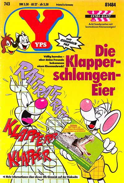 Cover for Yps (Gruner + Jahr, 1975 series) #743
