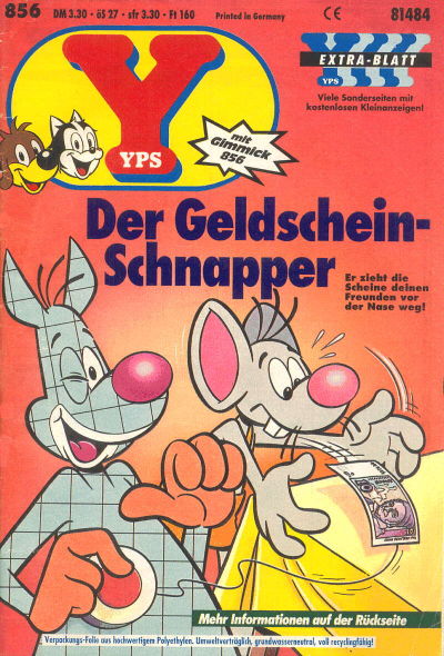 Cover for Yps (Gruner + Jahr, 1975 series) #856