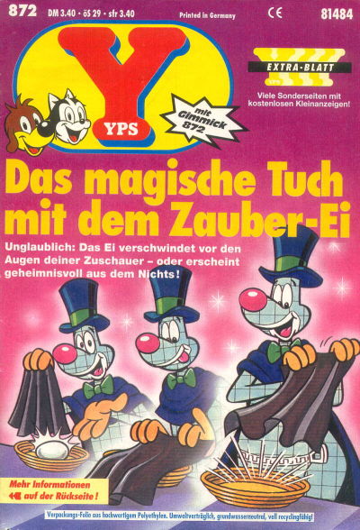 Cover for Yps (Gruner + Jahr, 1975 series) #872