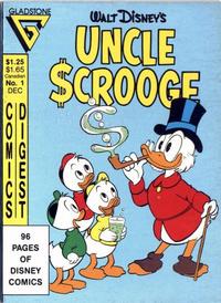 Cover for Uncle Scrooge Comics Digest (Gladstone, 1986 series) #1 [Direct]