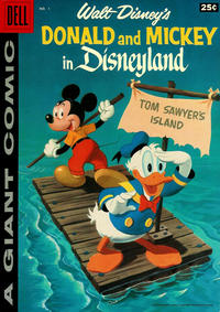 Cover Thumbnail for Walt Disney's Donald and Mickey in Disneyland on Tom Sawyer's Island (Dell, 1958 series) #1