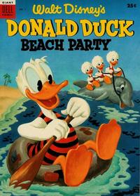 Cover Thumbnail for Walt Disney's Donald Duck Beach Party (Dell, 1954 series) #1