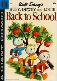 Cover Thumbnail for Walt Disney's Huey, Dewey and Louie Back to School (Dell, 1958 series) #1