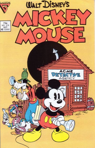 Cover for Mickey Mouse (Gladstone, 1986 series) #219 [Newsstand Edition]