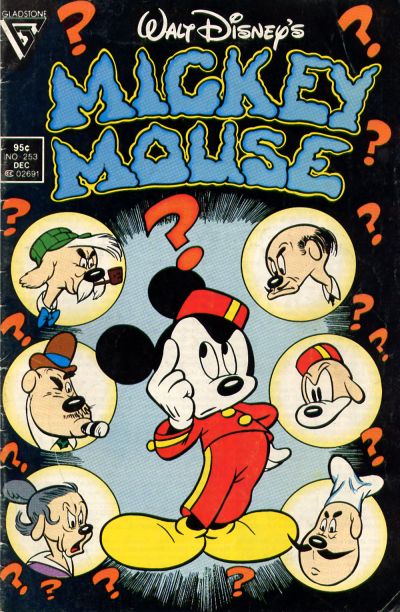 Cover for Mickey Mouse (Gladstone, 1986 series) #253 [Newsstand]
