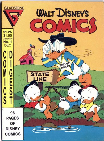 Cover for Walt Disney's Comics Digest (Gladstone, 1986 series) #1 [Direct]