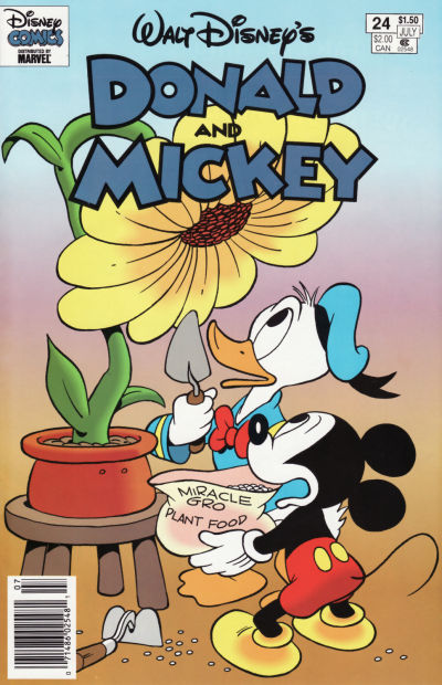 Cover for Walt Disney's Donald and Mickey (Gladstone, 1993 series) #24 [Newsstand]