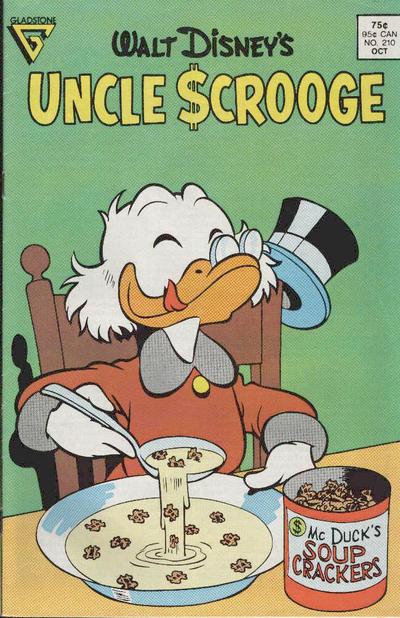 Cover for Walt Disney's Uncle Scrooge (Gladstone, 1986 series) #210 [Direct]