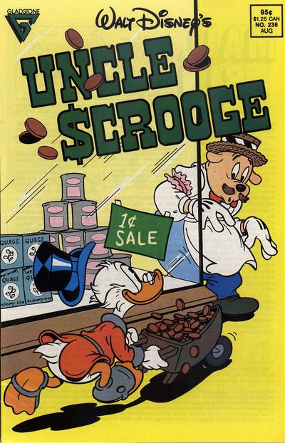 Cover for Walt Disney's Uncle Scrooge (Gladstone, 1986 series) #236 [Direct]