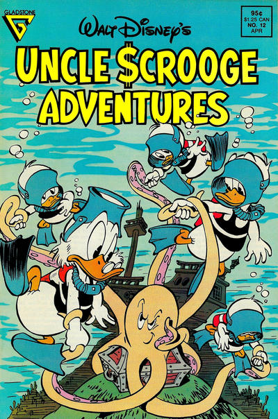 Cover for Walt Disney's Uncle Scrooge Adventures (Gladstone, 1987 series) #12 [Direct]