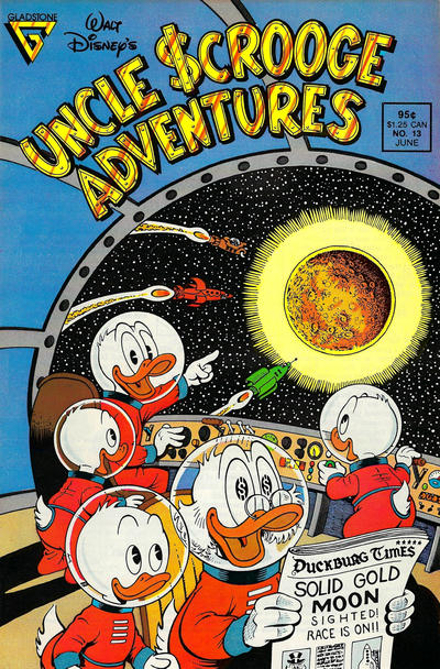 Cover for Walt Disney's Uncle Scrooge Adventures (Gladstone, 1987 series) #13 [Direct]