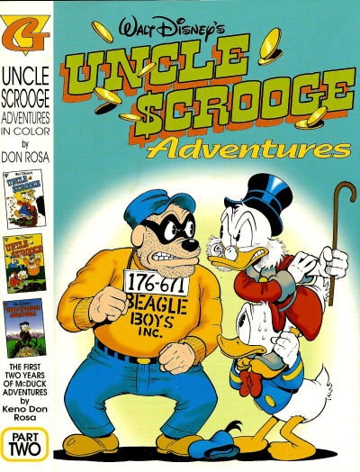 Cover for Walt Disney's Uncle Scrooge Adventures in Color (Gladstone, 1997 series) #2