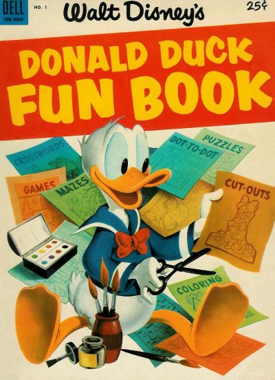 Cover for Walt Disney's Donald Duck Fun Book (Dell, 1953 series) #1