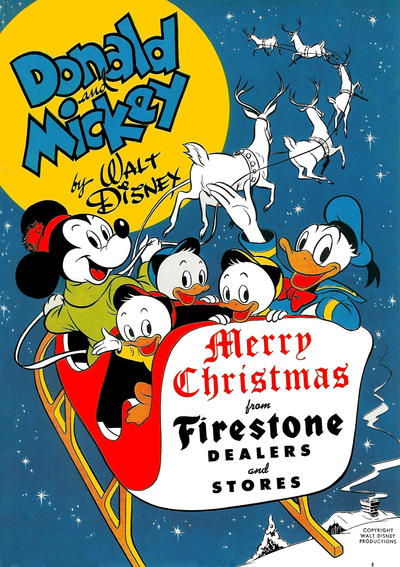 Cover for Donald and Mickey Merry Christmas (Dell, 1943 series) #1948