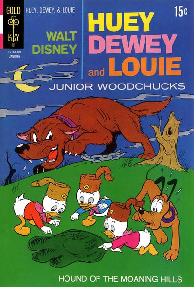 Cover for Walt Disney Huey, Dewey and Louie Junior Woodchucks (Western, 1966 series) #12 [Gold Key]