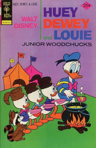 Cover for Walt Disney Huey, Dewey and Louie Junior Woodchucks (Western, 1966 series) #35 [Gold Key]