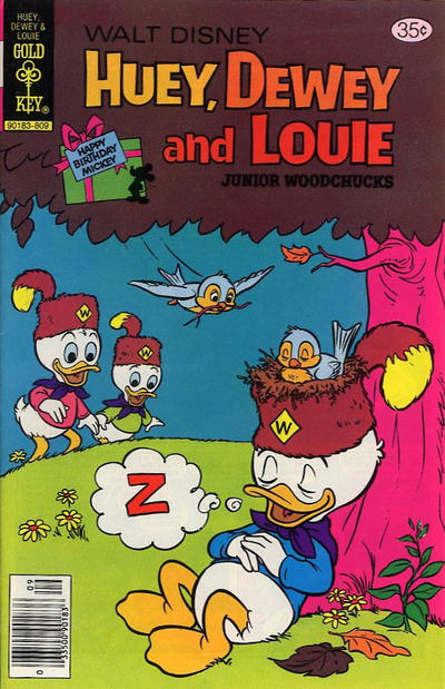 Cover for Walt Disney Huey, Dewey and Louie Junior Woodchucks (Western, 1966 series) #52 [Gold Key]