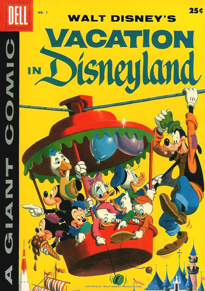 Cover for Walt Disney's Vacation in Disneyland (Dell, 1958 series) #1