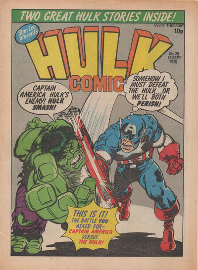 Cover for Hulk Comic (Marvel UK, 1979 series) #28