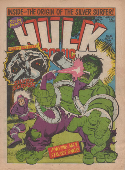Cover for Hulk Comic (Marvel UK, 1979 series) #37