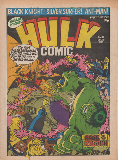 Cover for Hulk Comic (Marvel UK, 1979 series) #42