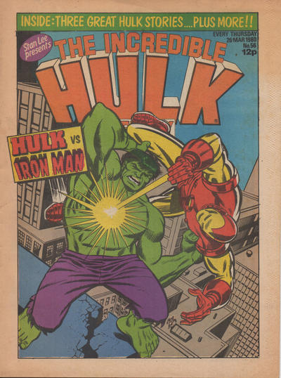 Cover for Incredible Hulk Weekly (Marvel UK, 1979 series) #56