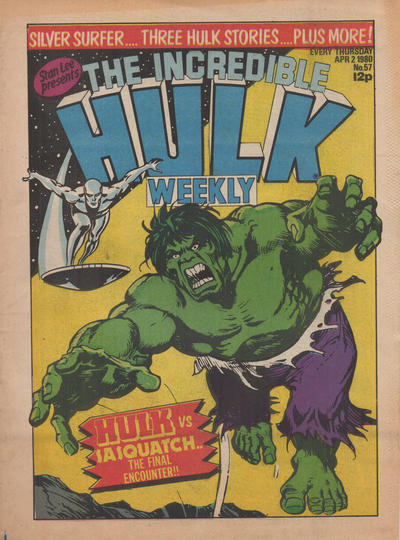 Cover for Incredible Hulk Weekly (Marvel UK, 1979 series) #57