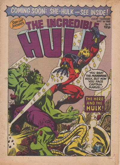Cover for The Incredible Hulk (Marvel UK, 1980 series) #61