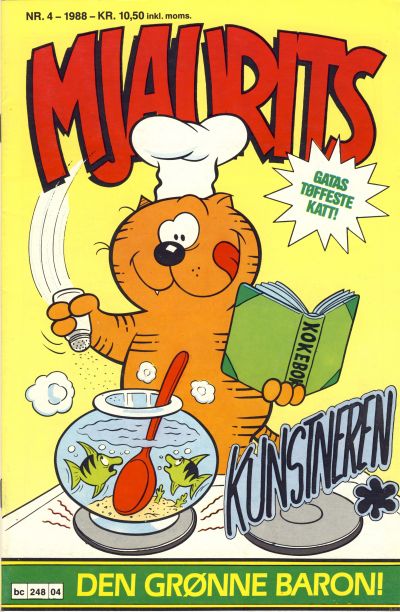 Cover for Mjaurits (Bladkompaniet / Schibsted, 1988 series) #4/1988