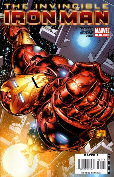 Cover for Invincible Iron Man (Marvel, 2008 series) #1 [Joe Quesada Cover]