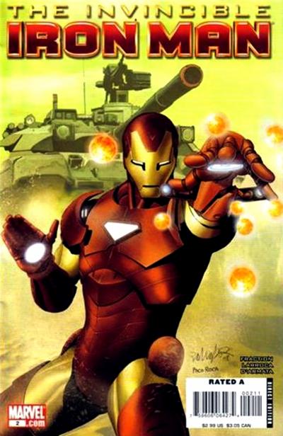 Cover for Invincible Iron Man (Marvel, 2008 series) #2 [Salvador Larroca Cover]