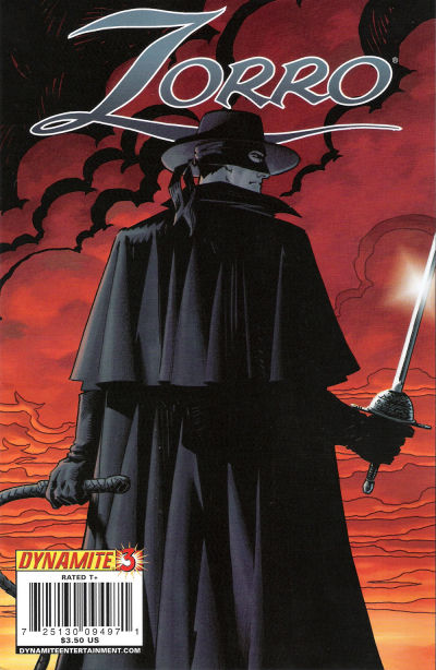 Cover for Zorro (Dynamite Entertainment, 2008 series) #3 [Matt Wagner Cover]