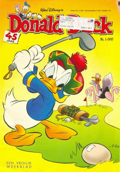 Cover for Donald Duck (Geïllustreerde Pers, 1990 series) #1/1997
