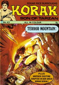 Cover Thumbnail for Edgar Rice Burroughs Korak, Son of Tarzan (Thorpe & Porter, 1971 series) #43