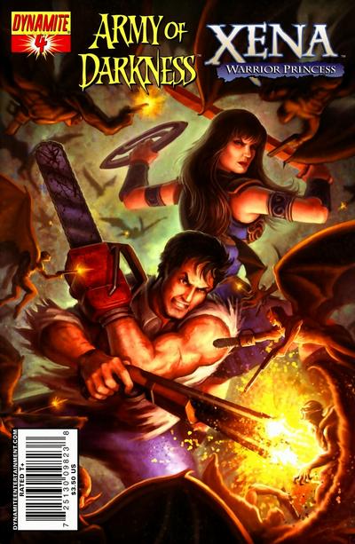 Cover for Army of Darkness vs. Xena: Why Not? (Dynamite Entertainment, 2008 series) #4 [Udon Studios Cover]