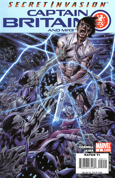 Cover for Captain Britain and MI: 13 (Marvel, 2008 series) #2