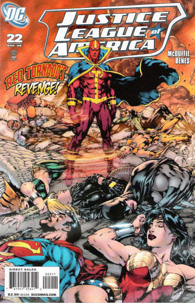 Cover for Justice League of America (DC, 2006 series) #22 [Direct Sales]