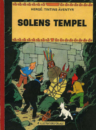 Cover for Tintins äventyr (Illustrationsförlaget, 1968 series) #4 - Solens tempel