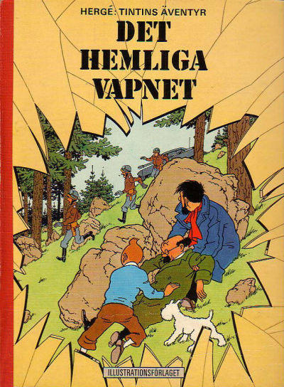 Cover for Tintins äventyr (Illustrationsförlaget, 1968 series) #10 - Det hemliga vapnet