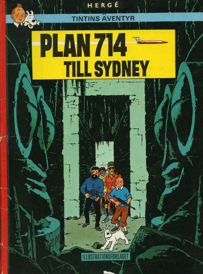 Cover for Tintins äventyr (Illustrationsförlaget, 1968 series) #16 - Plan 714 till Sydney