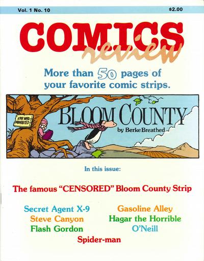 Cover for Comics Review (Manuscript Press, 1984 series) #10