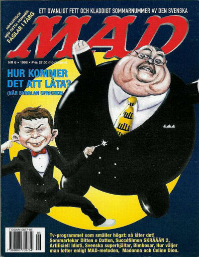Cover for Svenska Mad (Atlantic Förlags AB, 1997 series) #6/1998