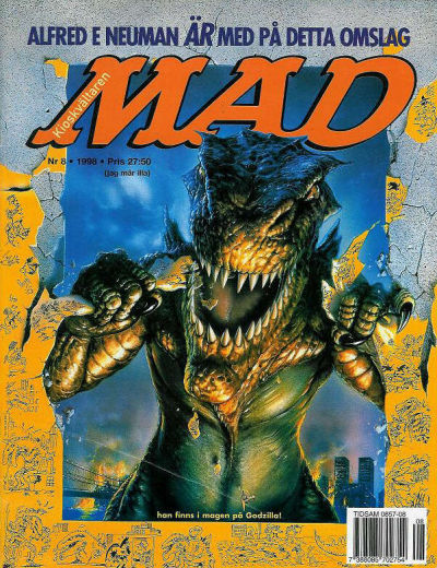 Cover for Svenska Mad (Atlantic Förlags AB, 1997 series) #8/1998