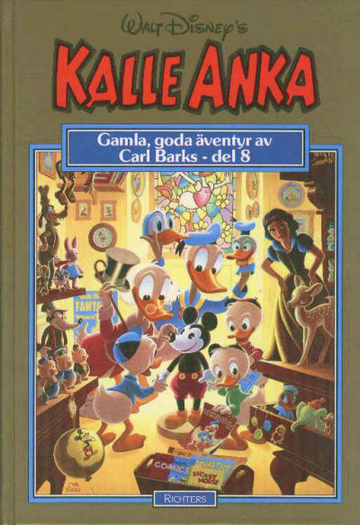 Cover for Kalle Anka - ett urval serier av Carl Barks [guldbok] (Richters Förlag AB, 1985 series) #8