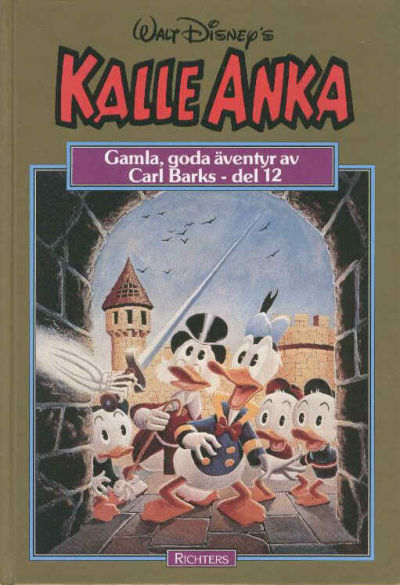Cover for Kalle Anka - ett urval serier av Carl Barks [guldbok] (Richters Förlag AB, 1985 series) #12